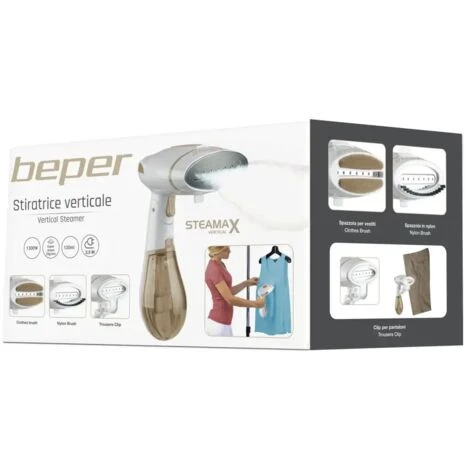 Stiratrice Verticale A Vapore Pieghevole Pulizia Vestiti Tessuti Abiti 7 Stiratrice Verticale A Vapore Pieghevole Pulizia Vestiti Tessuti Abiti - immagine 5