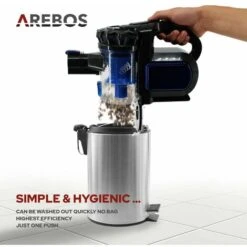 AREBOS Aspirapolvere Portatile A Batteria Premium 2 In 1 Senza Sacco Senza Cavi 11 AREBOS Aspirapolvere Portatile A Batteria Premium 2 In 1 Senza Sacco Senza Cavi -Assistenza Domiciliare 26673658 5