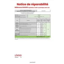 Aspirapolvere Senza Sacco Blu 80db - Doh105b - Livoo -Assistenza Domiciliare 34741173 3