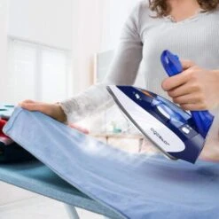 FERRO DA STIRO A VAPORE REGOLABILE CON PIASTRA IN ACCIAIO PIEGHEVOLE 1100W 80ML -Assistenza Domiciliare 38285345 3