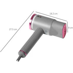 HOMCOM Ferro Da Stiro Verticale, Stiratrice A Vapore Regolabile Con Accessori Inclusi, Pieghevole, Portatile E Da Viaggio -Assistenza Domiciliare 55054562 3