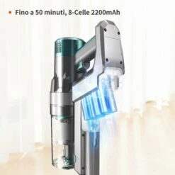 ULTENIC U11 Pro - Aspirapolvere Senza Fili U11 Pro, 25000Pa, Scopa Elettrica Potente Con Display Touch, Autonomia 50 Minuti, Boost Tappeto, 4 Spazzole Per Pavimento, Tappeto, Tenda, Peli Animali -Assistenza Domiciliare 60255361 3