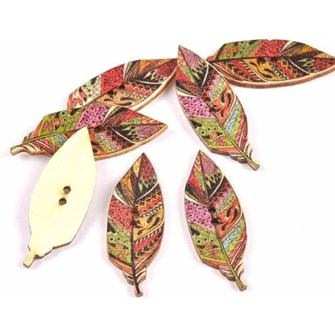 50 Pz/set Foglia D'acero Stampato Bottoni In Legno Colore Abbagliante Bottoni Decorativi Vestiti Cappelli E Sciarpe Accessori Bottoni 5 50 Pz/set Foglia D'acero Stampato Bottoni In Legno Colore Abbagliante Bottoni Decorativi Vestiti Cappelli E Sciarpe Accessori Bottoni - immagine 3