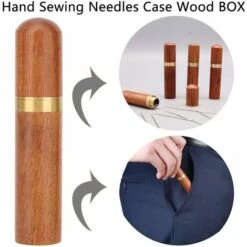 Scatola Per Aghi Scatola In Legno, 2 Pezzi Porta Aghi In Legno Scatole Per Aghi Da Cucire Mini Scatola Universale Per Aghi Da Cucire Per La Conservazione Dell'ago, Stoccaggio Per Stuzzicadenti -Assistenza Domiciliare 63853738 5
