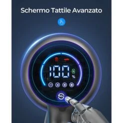 Laresar Scopa Elettrica Senza Fili, 400W/33000pa Aspirapolvere Senza Fili Potente Con Display Touch, Autonomia 50 Minuti, Anti-Avvolgimento Aspirapolvere Senza Fili, Pulizia Dei Bordi, 1.5L【Elite 3】 -Assistenza Domiciliare 63921485 3