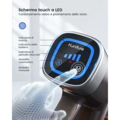 HONITURE S11 Scopa Elettrica Senza Fili,33Kpa/400W Aspirapolvere Senza Fili Potente Con Display Touch E LED,Prevenire L'avvolgimento Dei Capelli,Aspiratore Senza Filo Per Peli Animali -Assistenza Domiciliare 63921489 3