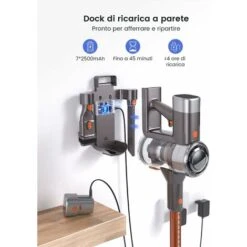 HONITURE S11 Scopa Elettrica Senza Fili,33Kpa/400W Aspirapolvere Senza Fili Potente Con Display Touch E LED,Prevenire L'avvolgimento Dei Capelli,Aspiratore Senza Filo Per Peli Animali -Assistenza Domiciliare 63921489 5