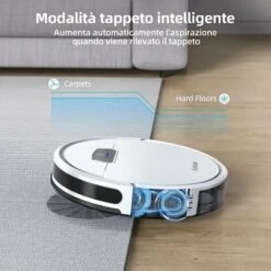 HONITURE G20 Robot Aspirapolvere Lavapavimenti Economico Con Mappatura,Aspirazione 3000Pa Ideale Per I Peli Degli Animali Domestici, WiFi/App/Alexa,Pavimenti E Tappeti,Nuovo Prodotto Offerte -Assistenza Domiciliare 63921502 3