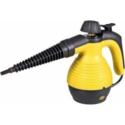 RELAX4LIFE Pulitore A Vapore Professionale E Portatile Con 9 Accessori Diversi, Macchina Elettrica Del Vapore Con Funzione Di Sterilizzazione, Multiuso Per Finestre, Tappeti E Pavimento (Giallo) -Assistenza Domiciliare 67415217 3