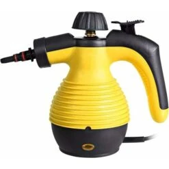 RELAX4LIFE Pulitore A Vapore Professionale E Portatile Con 9 Accessori Diversi, Macchina Elettrica Del Vapore Con Funzione Di Sterilizzazione, Multiuso Per Finestre, Tappeti E Pavimento (Giallo) -Assistenza Domiciliare 67415217 5