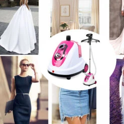 Stiratore Verticale A Vapore Rosa 1700W, Ferro Da Stiro Professionale Stiratore A Vapore -Assistenza Domiciliare 67447946 4