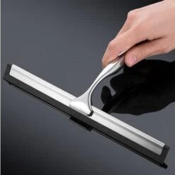 Tergicristallo In Acciaio Inossidabile Tergicristallo In Silicone Per Acqua Per La Pulizia Delle Finestre Bagno Ristorante Hotel Home -Assistenza Domiciliare 69207382 3