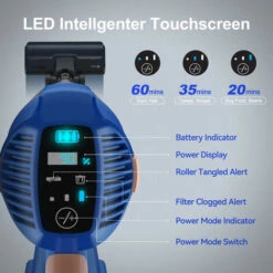 Aspirapolvere A Batteria Yisora 25 KPA, Aspirapolvere 2 In 1, Aspirapolvere A Sacco E Senza Fili, Display A LED, Motore Brushless Da 265 W Fino A 60 Minuti, Aspirapolvere Senza Sacchetto Per Tappeti, Pavimenti, Peli Di Animali Domestici -Assistenza Domiciliare 70128548 4