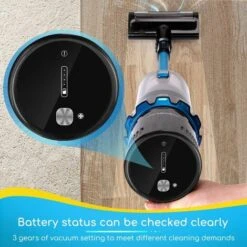 ASPIRAPOLVERE SENZA FILI 4 IN 1SCOPA ELETTRICA DA 250 W CON BATTERIA DA 2200 MAH ASTA TELESCOPICA LUCI A LED PER CASA AUTO E ANIMALI DOMESTICI -Assistenza Domiciliare 70596063 3