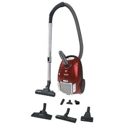 Hoover TE70TE75011 Traino Con Sacco Telios Plus, Sacco Con Capacità Da 3,5 Litri, 700 Watt, Rosso, 66 DB [Classe Di Efficienza Energetica A] -Assistenza Domiciliare 70812122 2