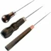 3 Pezzi In Pelle Punteruolo Strumento Per Cucire, Punteruolo In Pelle, Punteruolo In Legno, Per Cucire In Pelle, Pelle Fatta A Mano Fai Da Te, 3 Forme -Assistenza Domiciliare 71374519 1