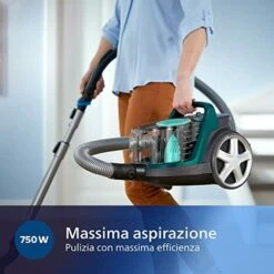 Philips 5000 Series Aspirapolvere Senza Sacco - 900W, Con Filtro Allergy E Spazzola Triactive (FC9555/09) -Assistenza Domiciliare 71591745 3