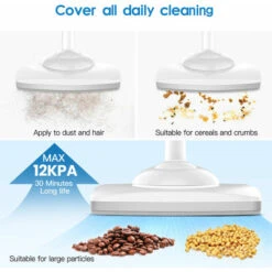 Aspirapolvere A Stick Senza Sacchetto Senza Fili 12000Pa Con Luce LED Anteriore 6000mAh Autonomia Della Batteria 30 Min Carica 4-5h -Assistenza Domiciliare 72178591 4