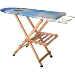 MADE IN ITALY Asse Da Stiro In Legno Piano Cm. 114 X 37