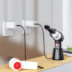 Aspirapolvere Wireless Portatile Acchiappapolvere Domestico Collettore Di Polveri Multifunzione Asciutto E Bagnato A Doppio Uso (nero, Configurazione Standard) -Assistenza Domiciliare 78392014 4