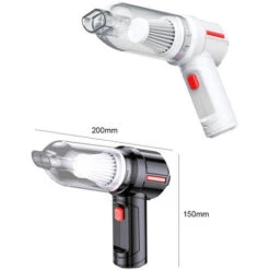 Aspirapolvere Wireless Portatile Acchiappapolvere Domestico Collettore Di Polveri Multifunzione Asciutto E Bagnato A Doppio Uso (nero, Configurazione Standard) -Assistenza Domiciliare 78392014 5