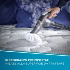 Polti Vaporetto Lecoaspira FAV80Turbo Intelligence, Pulitore AVapore E Aspirapolvere Con Filtro Ad Acqua, Per Soggetti Allergici, Funzione ECO, 6 BAR Di Potenza Vapore, 15 Accessori, Bianco/verde -Assistenza Domiciliare 78979972 4