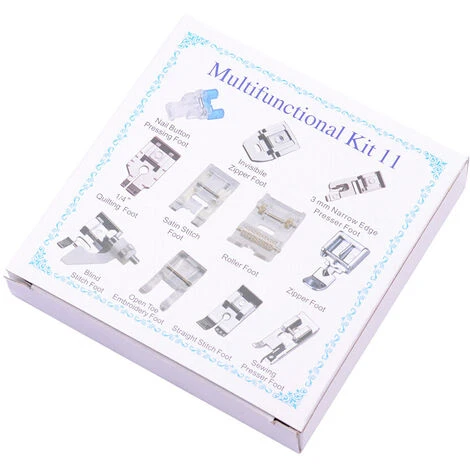 Set Di Piedini Per Macchina Da Cucire 11 Pezzi Piedino Per Macchina Da Cucire Professionale Per Lavori Di Cucito Janome Brother Singer Parti E Accessori Per Macchine Da Cucire Punto Invisibile Kit Di 4 Set Di Piedini Per Macchina Da Cucire 11 Pezzi Piedino Per Macchina Da Cucire Professionale Per Lavori Di Cucito Janome Brother Singer Parti E Accessori Per Macchine Da Cucire Punto Invisibile Kit Di - immagine 2