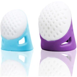 Ditale Antiscivolo Morbido Per La Casa Cucito Per La Casa Proteggi Attrezzi Fai-da-te Quilting Accessori Artigianali Ditale Per Dita Medio-grande Cucito 1pc (Blu)