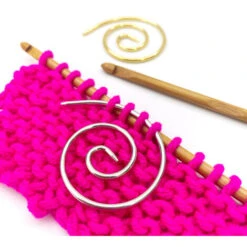 Cavo A Spirale Tondo In Maglia Porta Punti Per Maglieria Abbigliamento Fai Da Te Aghi Per Cucire Scialle Per Tappezzeria 1 Pezzo (argento) -Assistenza Domiciliare 85581021 3