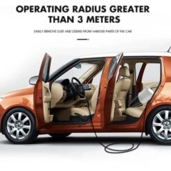 Trade Shop - Aspirapolvere Aspira Polvere Per Auto Palmare A 12v 120w + Accessori Kit Pulizia -Assistenza Domiciliare 85783956 4