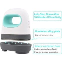 Mini Pressa A Caldo Stampa Di T-shirt Facile Riscaldamento Transfer Press Ferro Da Stiro Macchine Per Vestiti Borse Cappelli Cuscinetti Coperta Pelle (verde) -Assistenza Domiciliare 85894603 5