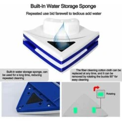 Lavavetri Magnetico Bifacciale Regolabile Magnetico Doppio Vetro Tergicristallo Aliante Facile Da Pulire Per 3-8mm 13Thirteen Glass Windows -Assistenza Domiciliare 86162593 3