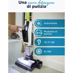 BISSELL CrossWave X7 Plus Cordless Pet Pulitore Multi-Superficie 3-in-1 Lavapavimenti E Aspirapolvere Modalità Turbo Per Peli Di Animali Domestici Tecnologia A Doppio Serbatoio 75dB 3479N 9 BISSELL CrossWave X7 Plus Cordless Pet Pulitore Multi-Superficie 3-in-1 Lavapavimenti E Aspirapolvere Modalità Turbo Per Peli Di Animali Domestici Tecnologia A Doppio Serbatoio 75dB 3479N -Assistenza Domiciliare 86328367 3