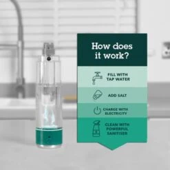 Beldray BEL01121-VDEEU7 Spray Spazzolone Antibac Con Grilletto, Disinfettante Per La Casa, Testa Spazzolone Biadesivo, Cartucce Riutilizzabili Da 400 ML, Con Mini Spruzzatore E Spatola -Assistenza Domiciliare 86652980 5