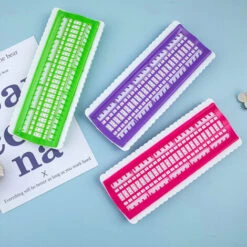 Organizzatore Di Filo Per Punto Croce 50 Posizioni Porta Filo Strumento Per Riga Linea Accessori Per Cucire (Rosa Rossa) -Assistenza Domiciliare 86853941 3