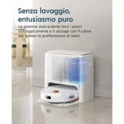 Yeedi Floor 3 Station, Robot Aspirapolvere E Lavapavimenti Con Stazione Autopulente, Potenza 5100Pa, Rilevamento Ostacoli 3D, Perfetto Per La Pulizia Di Tappeti E Pavimenti Duri -Assistenza Domiciliare 87935930 2