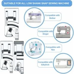 HIASDFLS Confezione Da 3 Macchine Da Cucire E Reggette E Piedini Adatti Per La Casa 3 Mm, 4 Mm E 6 Mm -Assistenza Domiciliare 88134173 4