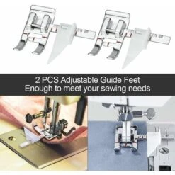 HIASDFLS 2 Pezzi Piedino Regolabile Piedino Guida Per Cucire Piedino Macchina Da Cucire Piedino Con Scatola Di Plastica Piedino Guida Regolabile Per Singer Brother Janome Kenmore -Assistenza Domiciliare 88134179 4