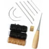 12 Pezzi Kit Di Strumenti Per Artigianato In Pelle, Aghi Da Cucito, Filo Cerato, Cordoncino, Punteruolo, Ditale Per Cucire, Riparazione In Pelle Fai Da Te (12 Pezzi) -Assistenza Domiciliare 88665765 1