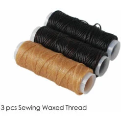 12 Pezzi Kit Di Strumenti Per Artigianato In Pelle, Aghi Da Cucito, Filo Cerato, Cordoncino, Punteruolo, Ditale Per Cucire, Riparazione In Pelle Fai Da Te (12 Pezzi) -Assistenza Domiciliare 88665765 4