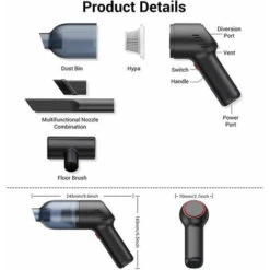 Aspirapolvere Portatile Senza Fili: Mini Aspirapolvere Portatile Ricaricabile Con Potente Aspirazione, Aspirapolvere Portatile Umido E Secco Per Moquette Per Auto. -Assistenza Domiciliare 91191294 3