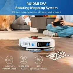 Roidmi EVA Base Cleaning Robot (Bianco) -Assistenza Domiciliare 91927111 5