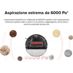 Roborock S8，Aspirateur Robot Blanc PreciSense® LiDAR Navigation Brosse DuoRoller Cartographie 3D Puissance 6000pa Système VibraRise®（Mise à Niveau Du S7）- S8 -Assistenza Domiciliare 92920255 3