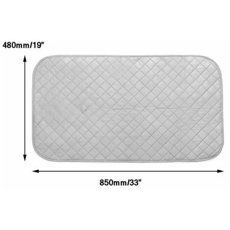 None Panno Da Stiro 48x85CM In Grigio 4 None Panno Da Stiro 48x85CM In Grigio - immagine 2