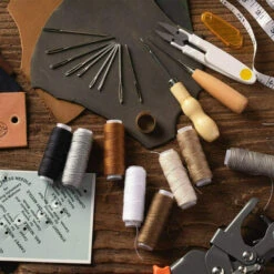 29 Pezzi Kit Da Cucito In Pelle Aghi Da Cucito Per Cucire Cordino Per Filo Nastro Per Misurare Nastro Per Cucire Ditale Fai Da Te Mestiere In Pelle, 29 Pezzi -Assistenza Domiciliare 93427987 5