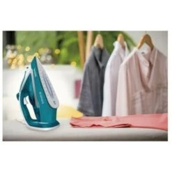 Tefal EasyGliss Plus FV5737 Ferro Da Stiro A Secco E A Vapore Durilium 2500W Turchese/Bianco -Assistenza Domiciliare 93963584 2