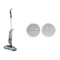 BISSELL 2240N SpinWave Cordless, Lavapavimenti Elettrico Ad Azione Rotante Con Spray Integrato, Sistema Di Pulizia Per Pavimenti Duri + Dischi Per Spinwave Ruvidi, Tessuto Morbido
