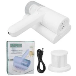 Trade Shop - Aspirapolvere Senza Fili Portatile Per Tessuti Letto, Cuscini, Divani, Tende -Assistenza Domiciliare 95115112 3