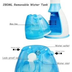 Piroscafo Portatile 1500W 280ML, Piroscafo Portatile Riscaldamento Rapido Piroscafo Tenuto In Mano -Assistenza Domiciliare 95548316 4