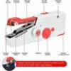 GTA Macchina Da Cucire Portatile Con Cavo USB, Mini Piccola Macchina Da Cucire Portatile Per Bambini, Principianti E Adulti, Cucito Rapido Di Emergenza Con Bobina, Ago Per Casa/Viaggio (Rosso) -Assistenza Domiciliare 95747018 1